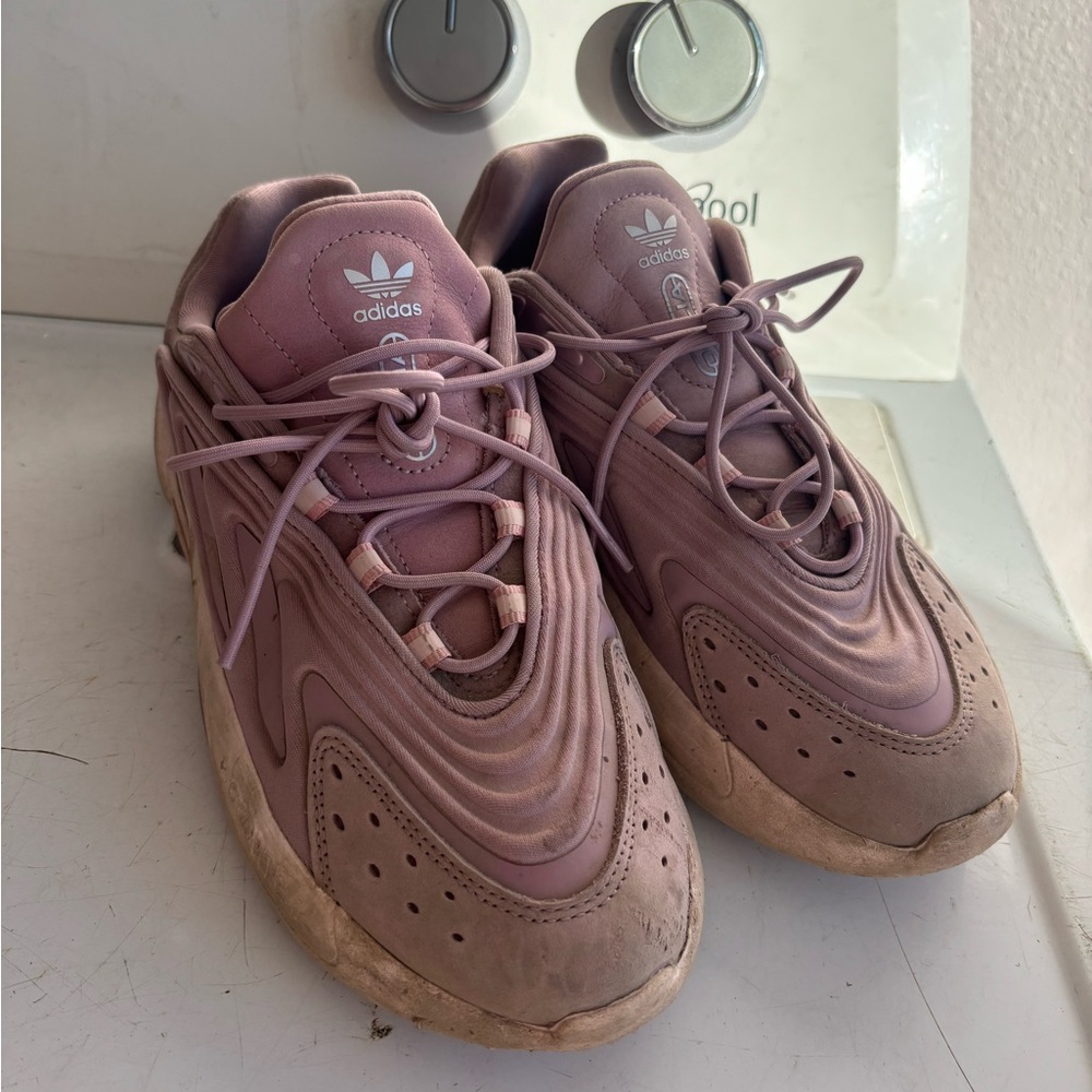 adidas Women's Athletic Shoes in Mauve and White